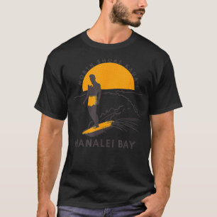 T-shirt Hanalei Bay North Shore Kauai Surf Vintage Hawaii