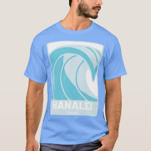 T-shirt Hanalei Beach Kauai Hawaii Océan Atlantique HI Cra