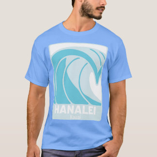 T-shirt Hanalei Beach Kauai Hawaii Océan Atlantique HI Cra