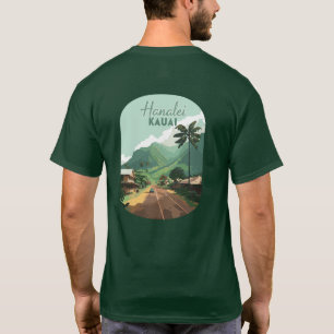 T-shirt Hanalei Kauai Hawaii Bay Mounts Green