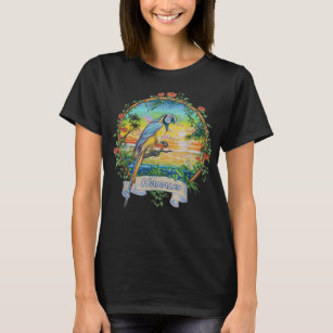 T-shirt Hanalei, Kauai Vintage Sunset Parrot vacances