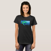 T-shirt Hanauma Bay Hawaii nage Honu (Devant entier)