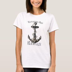 T-shirt Hanauma Bay Hawaii vacances Ancre nautique voile