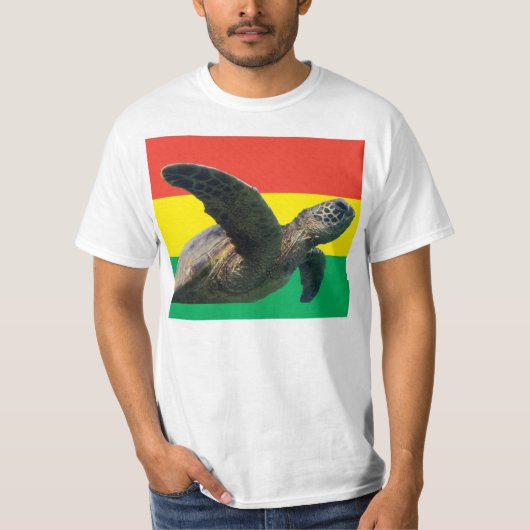 T-shirt Hanauma Bay Oahu Reggae Hawaii Turtle (Devant)