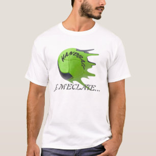 T-shirt Hand ball modern design for action