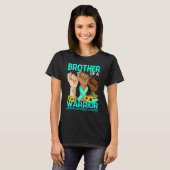 T-shirt Hand Brother Of A Warrior Ectodermal Dysphasia Awa (Devant entier)