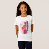 T-Shirt Hand drawing pink Unicorn (Devant entier)