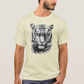 T-SHIRT HAND DRAWN TIGER (Devant)