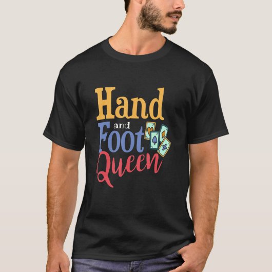 T-shirt Hand Queen funny Card Game Player Poker Euchre Gam (Devant)