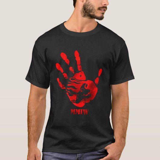 T-shirt Hand Red Mmiw (Devant)