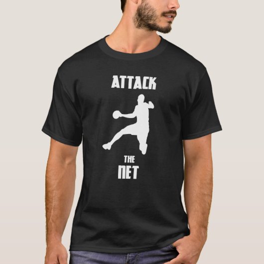 T-shirt Handball Attack the Net (Devant)