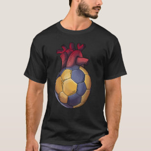 T-shirt Handball Ball Heartbeat pour joueurs et fans