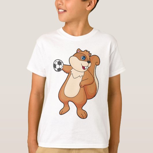 T-shirt Handball joueur d'écureuil (Devant)