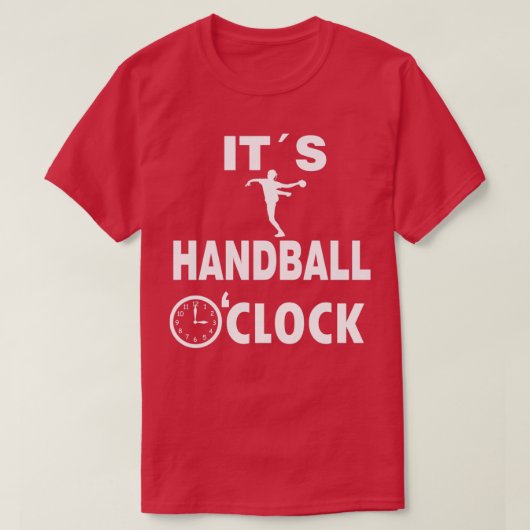 T-shirt Handball oclock Jump Shot Handball Player Resin (Design devant)