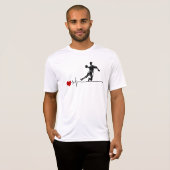 T-shirt Handball Player Sport Team Handballer Hearbeat (Devant entier)