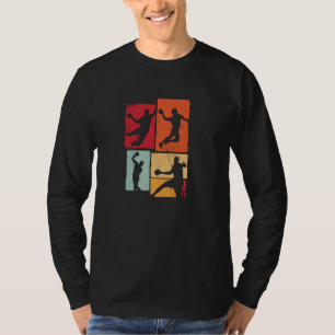 T-shirt Handball Sport Coach Tournoi Ball Handle Vintage