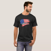 T-shirt Handball US American Flag Team Handball Player (Devant entier)