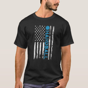 T-shirt Handball Vintage USA American Flag Handball USA Pa
