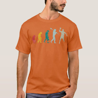 T-shirt Handballspieler Vintage Retro Evolution Handball