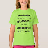 T-shirt Handbell Instrument le plus important (Devant)