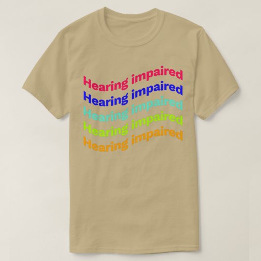 T-shirt Handicap auditif x5 (Design devant)