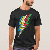 T-shirt Handicap Drapeau Lightning Handicap Pride (Devant)
