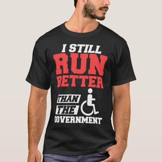 T-shirt Handicap en fauteuil roulant - Handicap amusant (Devant)