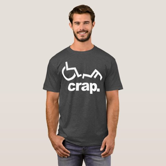 T-shirt Handicap Fauteuil Roulant Funny Fauteuil Roulant A (Devant entier)