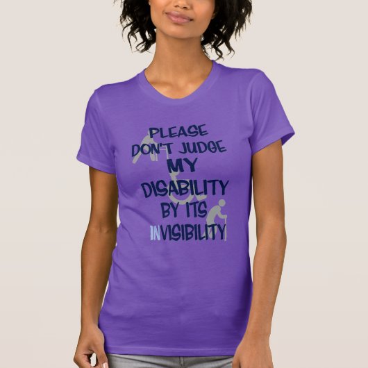 T-shirt Handicap/INvisibilité...RSD/CRPS (Devant)