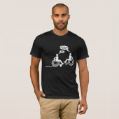 T-shirt Handicap Unicorn Handicap Humour en fauteuil roula (Devant entier)