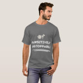 T-shirt Handicapped dog Pawsitively Unstoppable family fun (Devant entier)