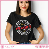 T-shirt Handle fragile avec soin Fils fille à l'université