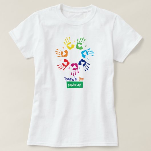 T-shirt Hands for peace (Design devant)