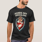 T-shirt Hands Off Greenland  (Devant)