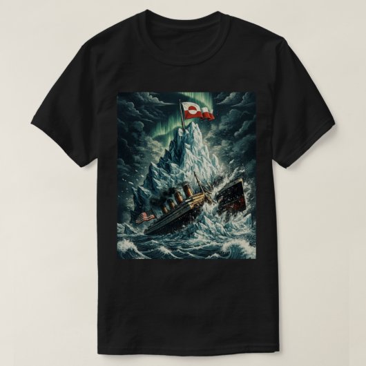 T-shirt Hands Off Greenland Arctic Defense (Design devant)
