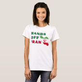 T-shirt Hands Off Iran (Devant entier)