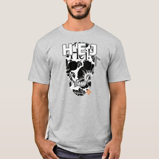 T-shirt HANDSKULL Hej basique B2 (Devant)