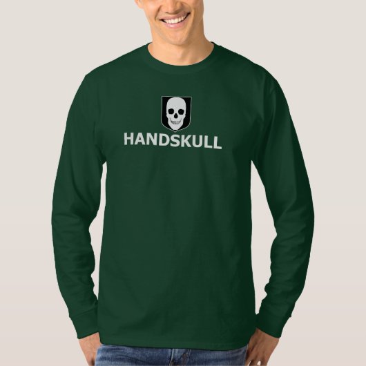 T-shirt HANDSKULL Suède - Drapeau à manches longues de bas (Devant)