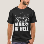 T-shirt Handsy As Hell - poulpe Kraken Squid (Devant)