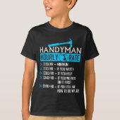 T-shirt Handyman Hourly Rate Humor Carpenter Funny Handy M (Devant)
