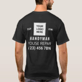 T-shirt Handyman Services d'entreprise de réparation de ma (Dos)
