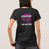 T-shirt Handywoman Service Couleurs foncées (Dos)