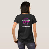T-shirt Handywoman Service Couleurs foncées (Dos entier)