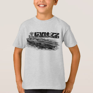 T-shirt Hanes de base Tagless des enfants de CVN-72