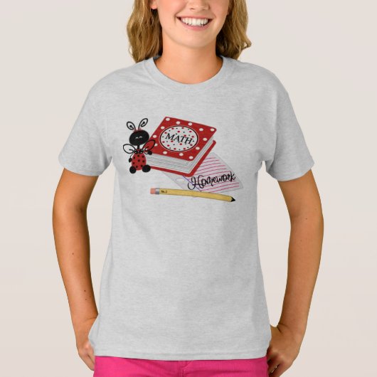 T-shirt Hanes TAGLESS® pour filles (Devant)