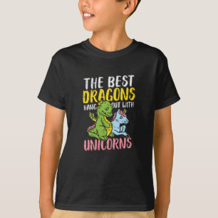 T-shirt Hang Out With Unicorns - Cadeau