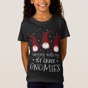 T-Shirt Hangin' Avec Mes Gnomies De 6e Année Trois Gnomes