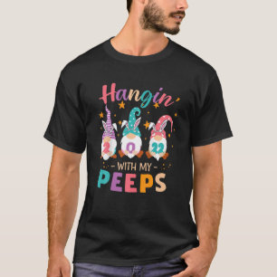 T-shirt Hangin Avec Mon Gnome Cute Pëëëp Bunny Drôle Pâque