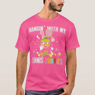 T-shirt Hangin' avec My Tennis Bunnies Tennis Lover Happy
