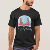 T-shirt Hangin' by the Bay Sloth Golden Gate San Francisco (Devant)